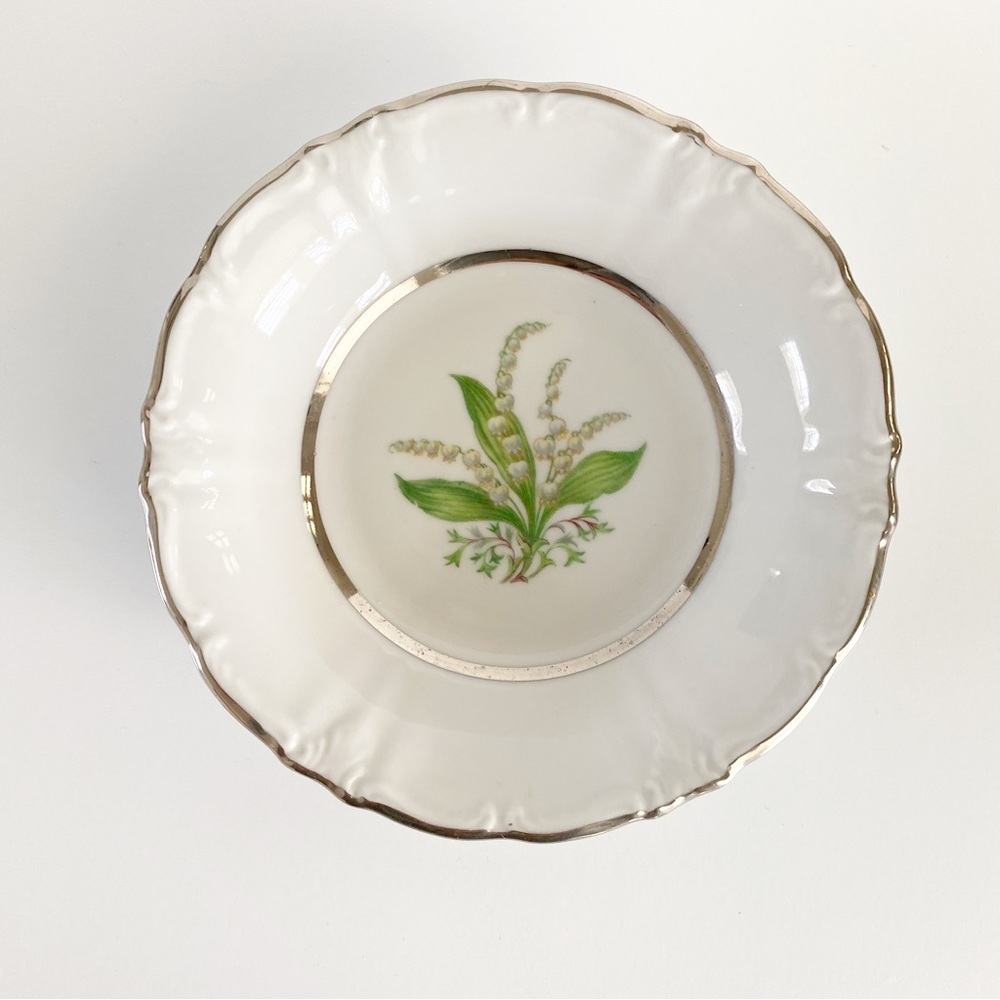 Royal Heidelberg Lily of the Valley Small Bowl Fruit Dessert Winterling Germany